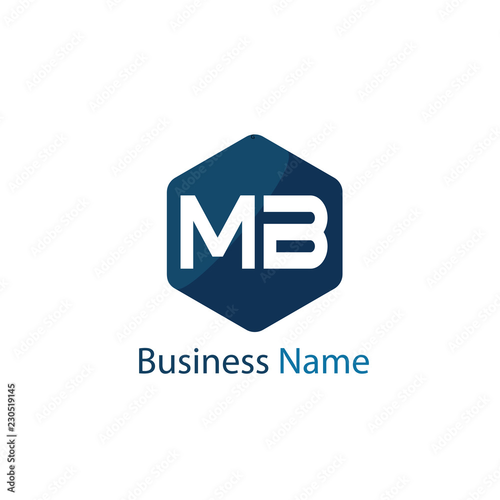 Initial Letter MB Logo Template Design Initial Letter MB Logo Template Design