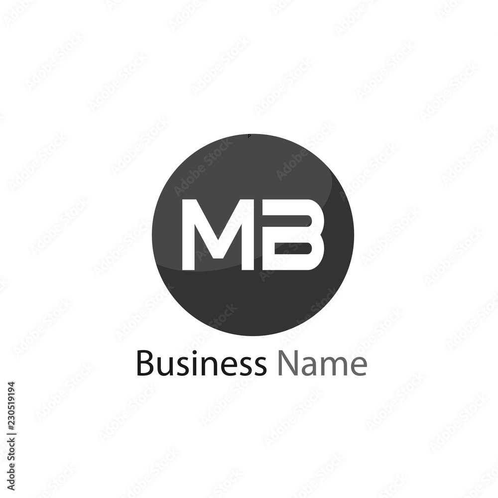 Initial Letter MB Logo Template Design Initial Letter MB Logo Template Design