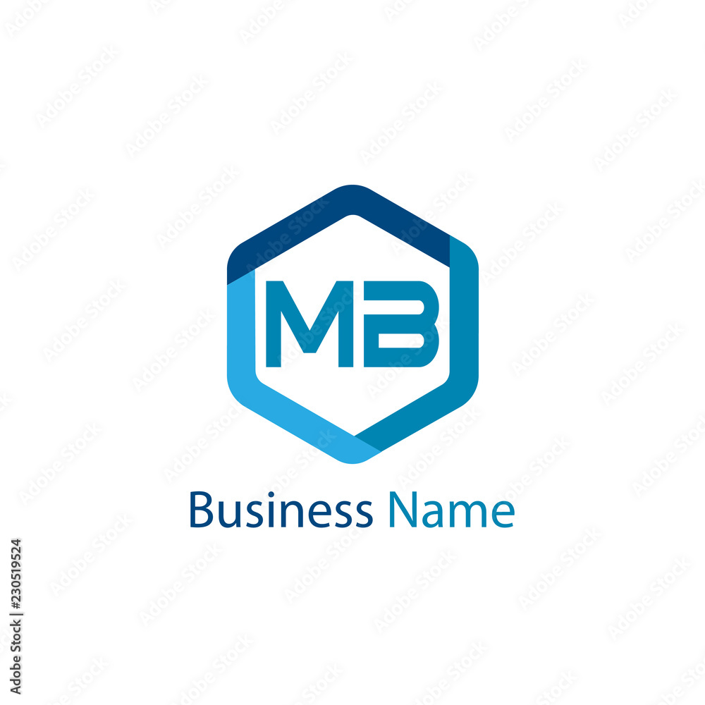Initial Letter MB Logo Template Design Initial Letter MB Logo Template Design
