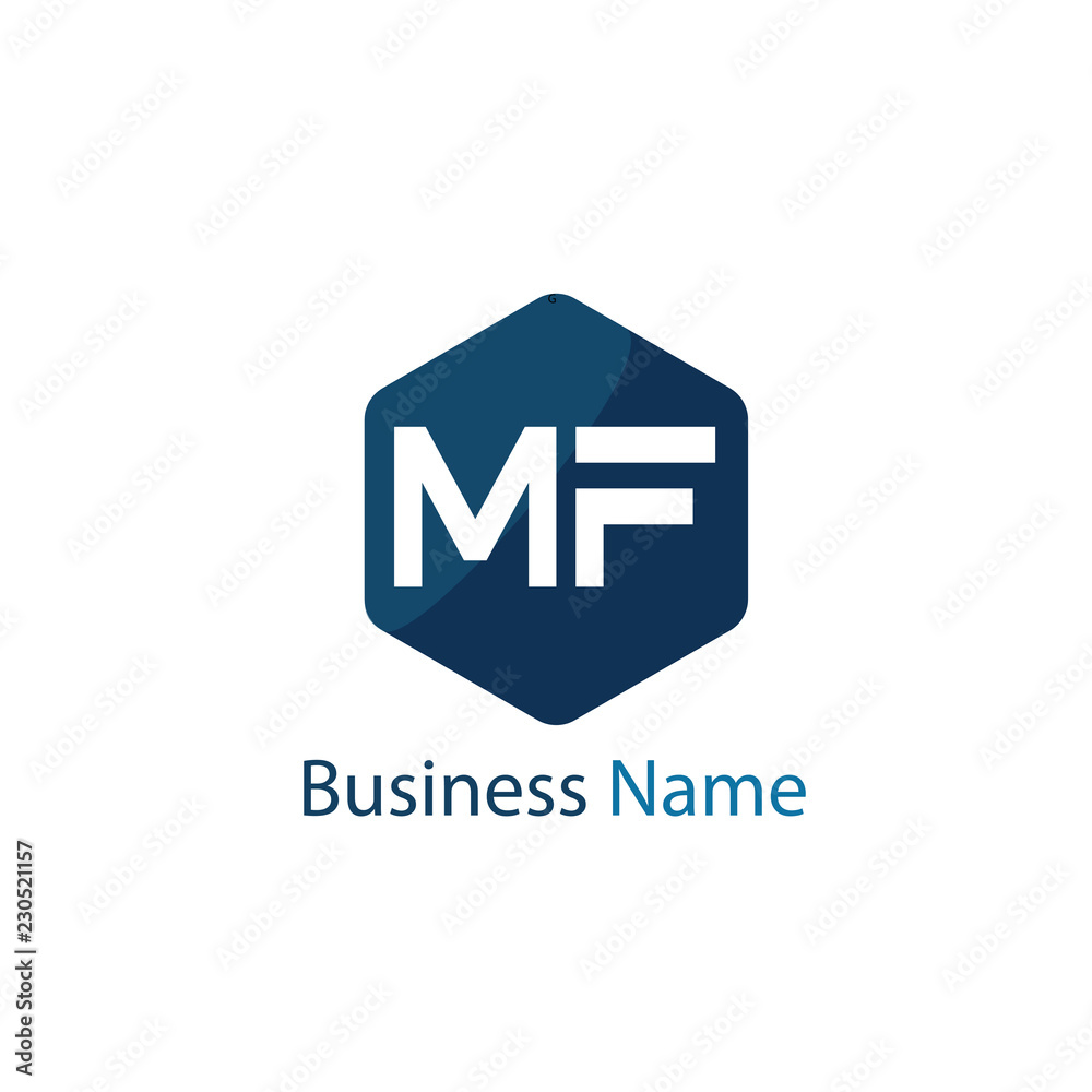 Obraz premium Initial Letter MF Logo Template Design