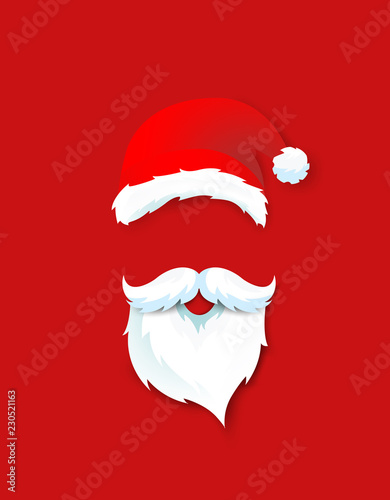 Santa Claus paper face