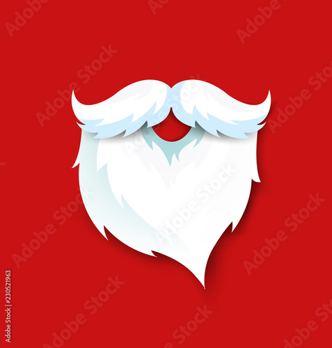 Santa beard illustration