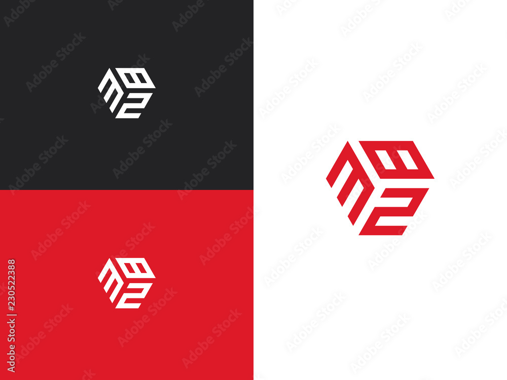 Combination number, stylish vector emblem for design Combination number, stylish vector emblem for design
