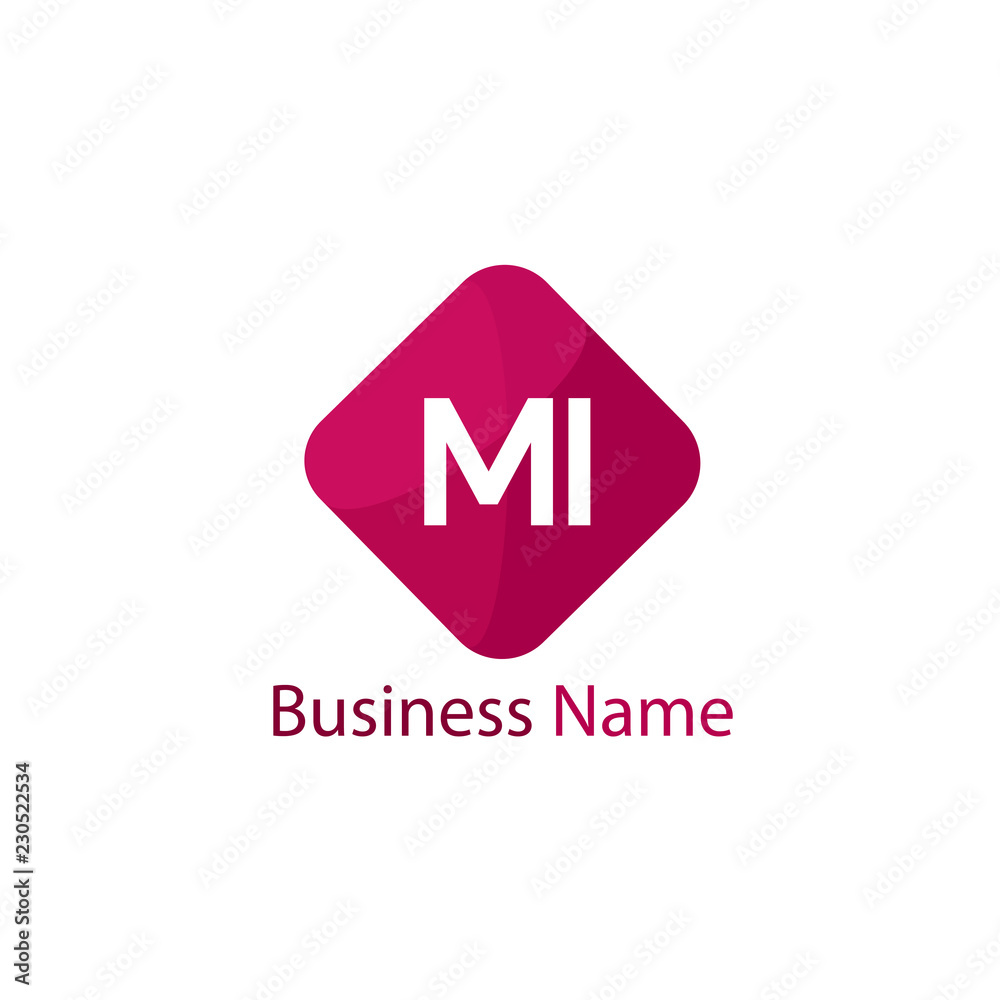 Initial Letter MI Logo Template Design Initial Letter MI Logo Template Design