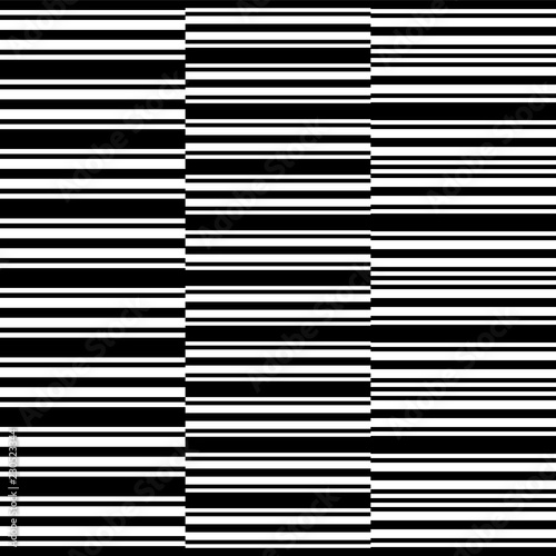 Seamless irregularly stripes black and white background