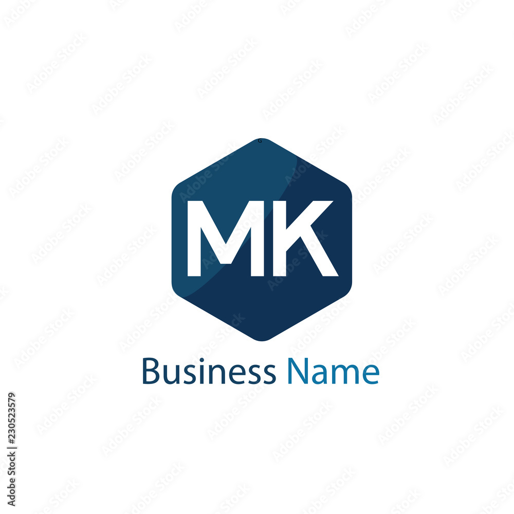 Initial Letter MK Logo Template Design Initial Letter MK Logo Template Design