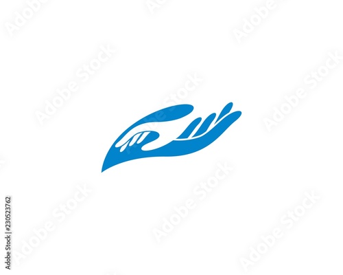 Hand help symbol illustration