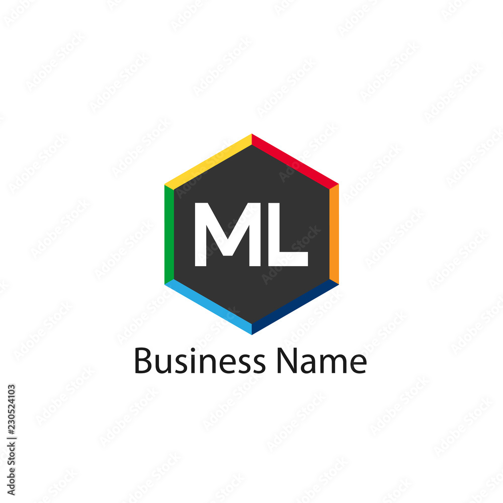 Initial Letter ML Logo Template Design Initial Letter ML Logo Template Design