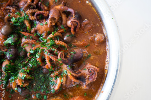Octopus with womato sauce - Polpo alla Luciana photo