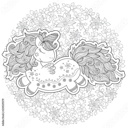 Unicorn magical animal.