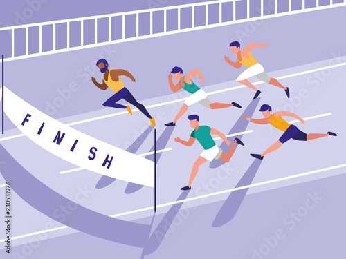 male athletics race avatar character