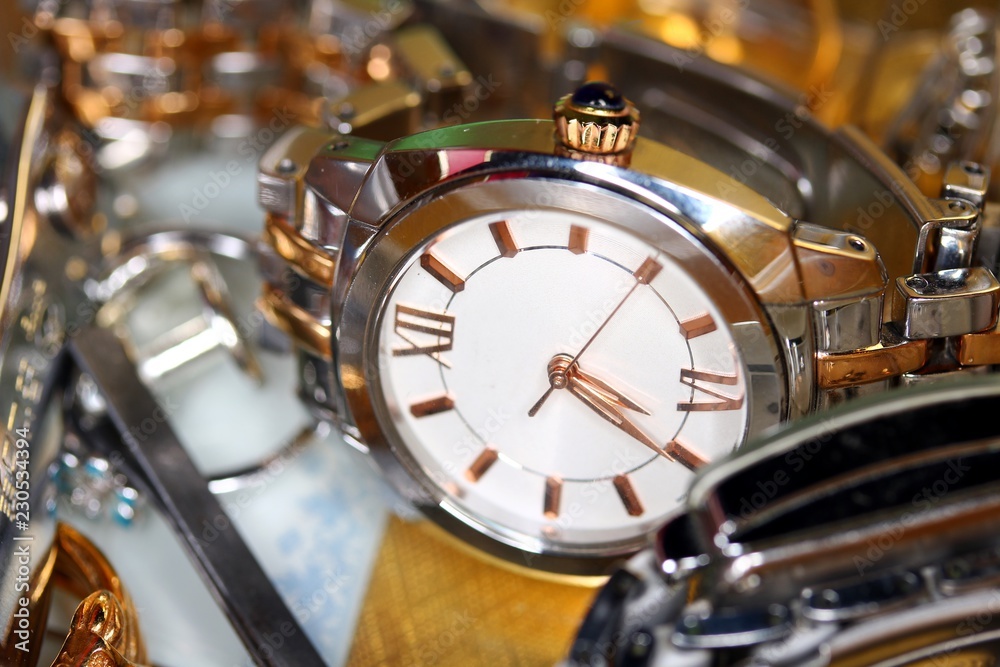 Women wrist watch inside jewelry box Women wrist watch inside jewelry box