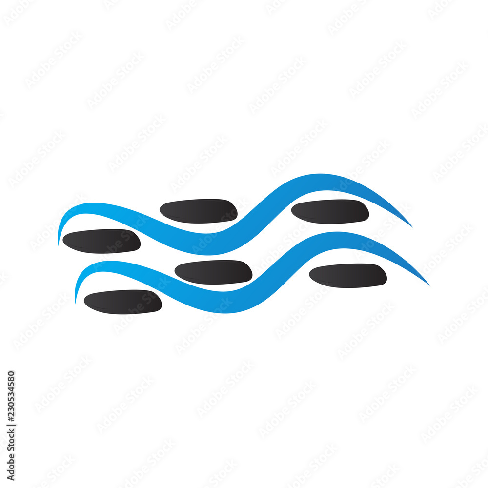 Isolated abstract spa logo. Vector illustration design