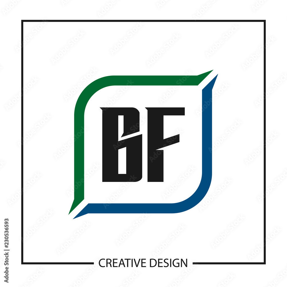 Initial Letter BF Logo Template Design Initial Letter BF Logo Template Design