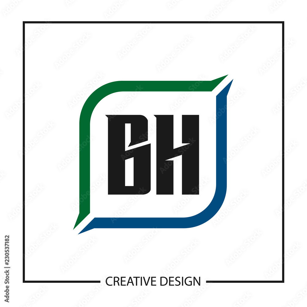 Initial Letter BH Logo Template Design Initial Letter BH Logo Template Design