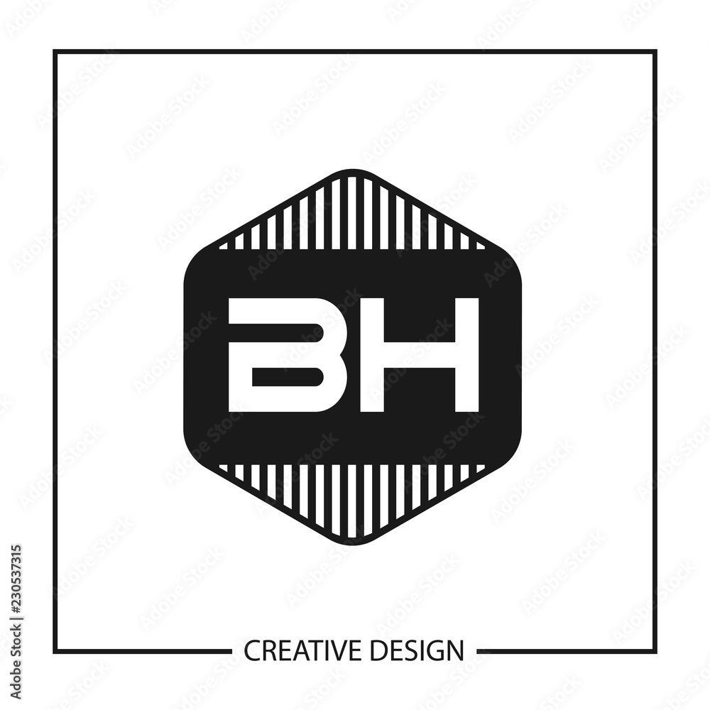 Initial Letter BH Logo Template Design Initial Letter BH Logo Template Design
