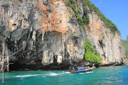 Viking cave in the Phi Phi Don archipelago (Phuket, Thailand)