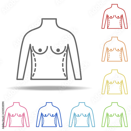 surgery liposuction icon. Elements of plastic syrgery in multi color style icons. Simple icon for websites, web design, mobile app, info graphics