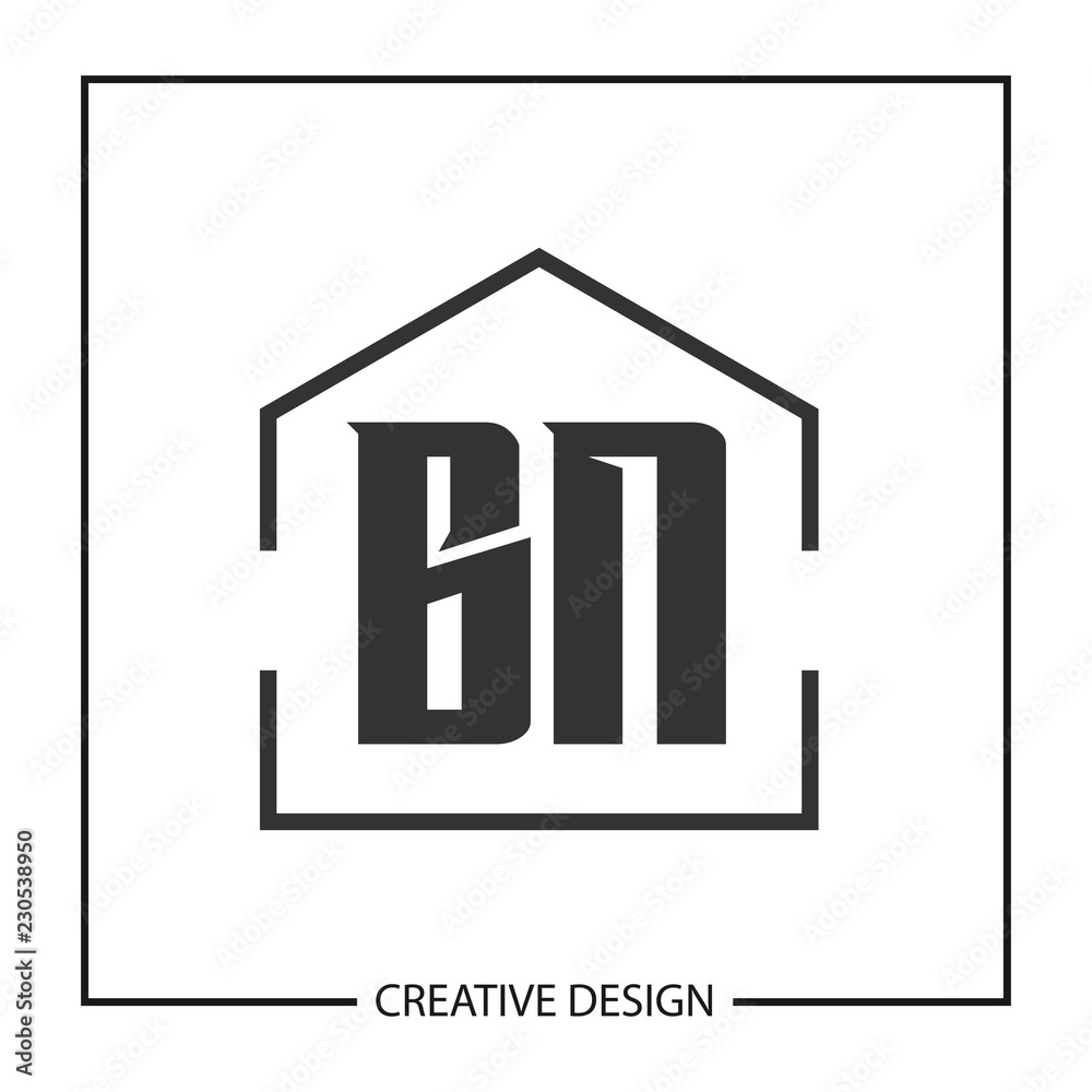 Initial Letter BN Logo Template Design Initial Letter BN Logo Template Design