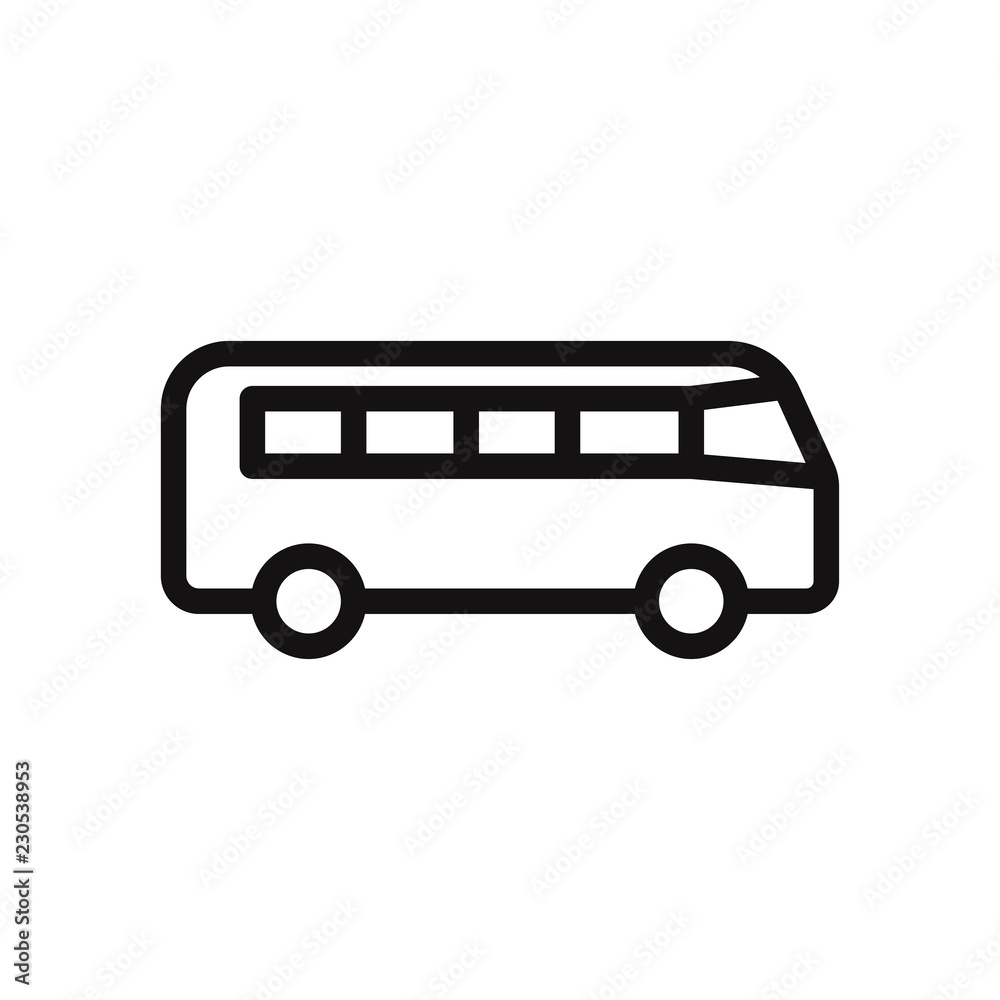 Bus vector icon. Auto bus,transport symbol. Bus vector icon. Auto bus,transport symbol.