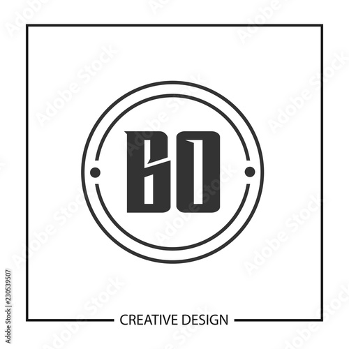 Initial Letter BO Logo Template Design