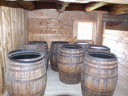 old wooden barrels © Evangelos
