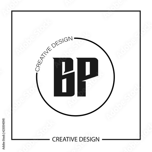 Initial Letter BP Logo Template Design