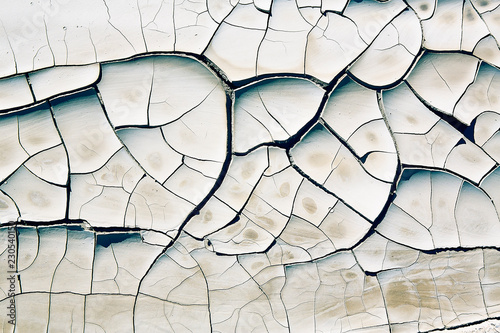 cracked earth close up
