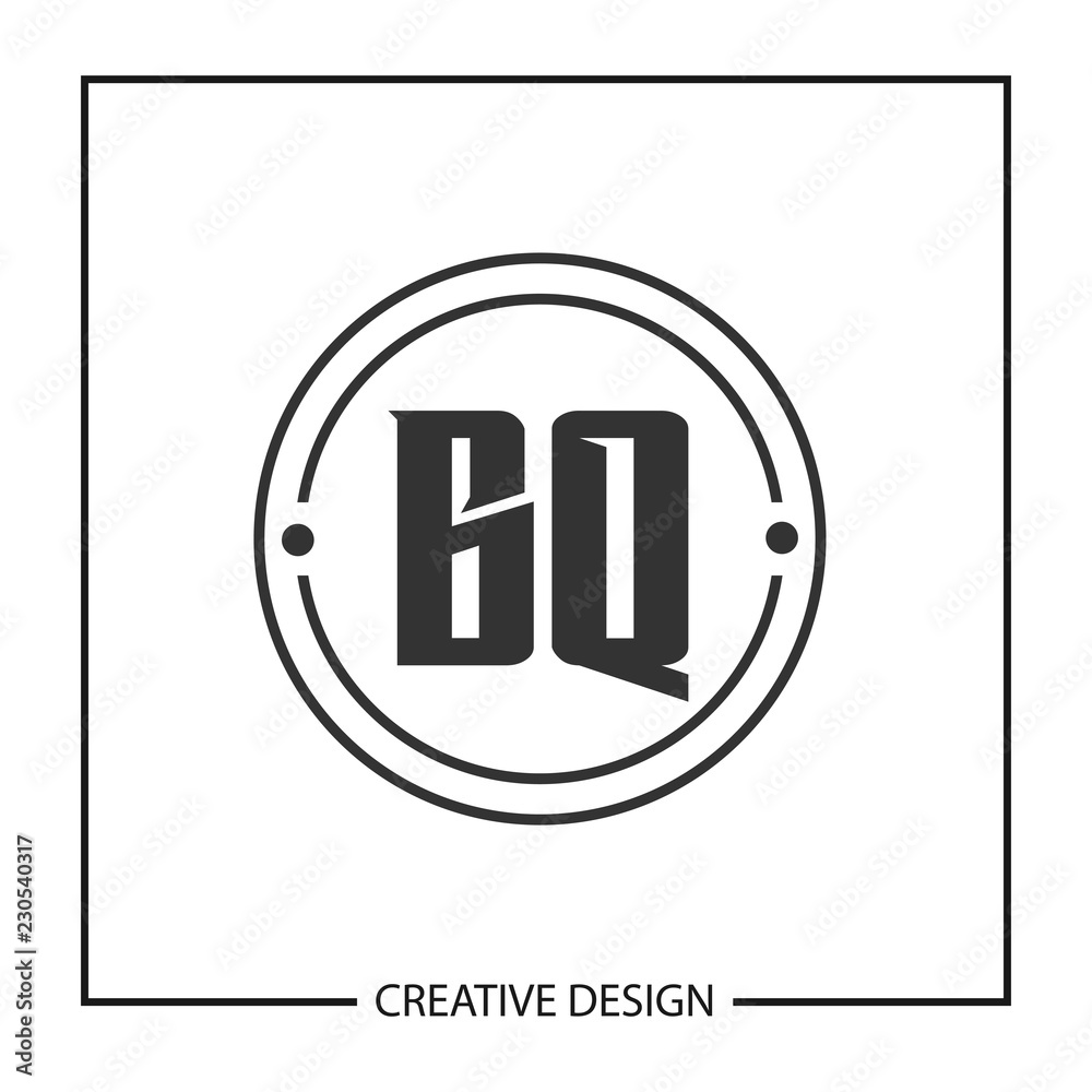 Initial Letter BQ Logo Template Design Initial Letter BQ Logo Template Design