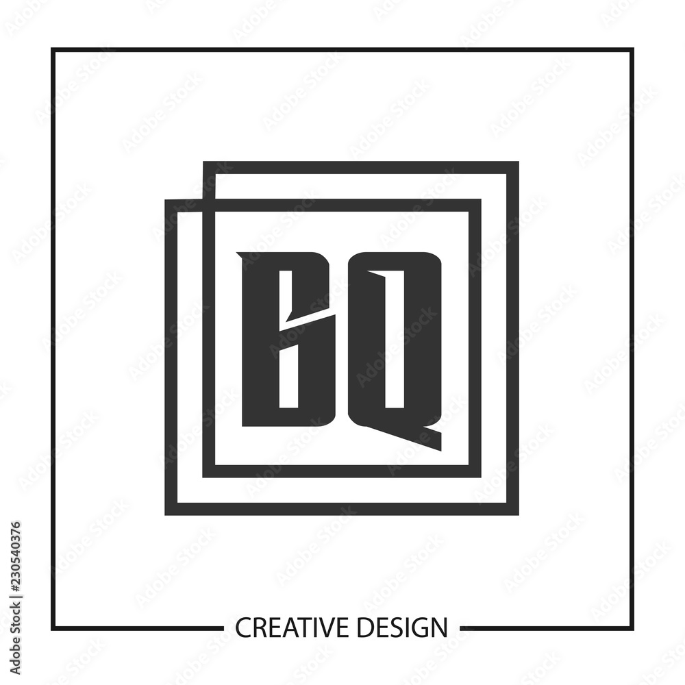 Initial Letter BQ Logo Template Design Initial Letter BQ Logo Template Design