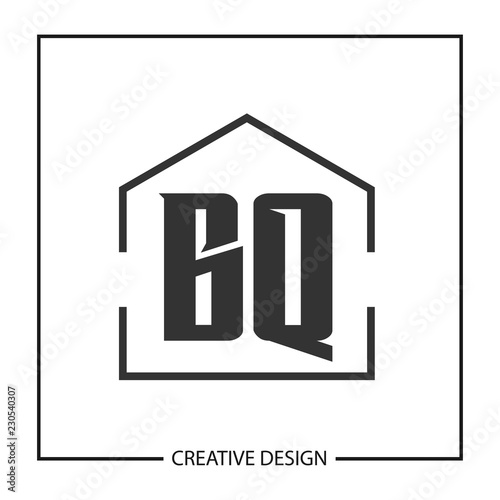 Initial Letter BQ Logo Template Design