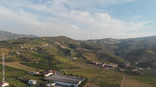 Aerial shot of Douro Valley Region, Portugal photo