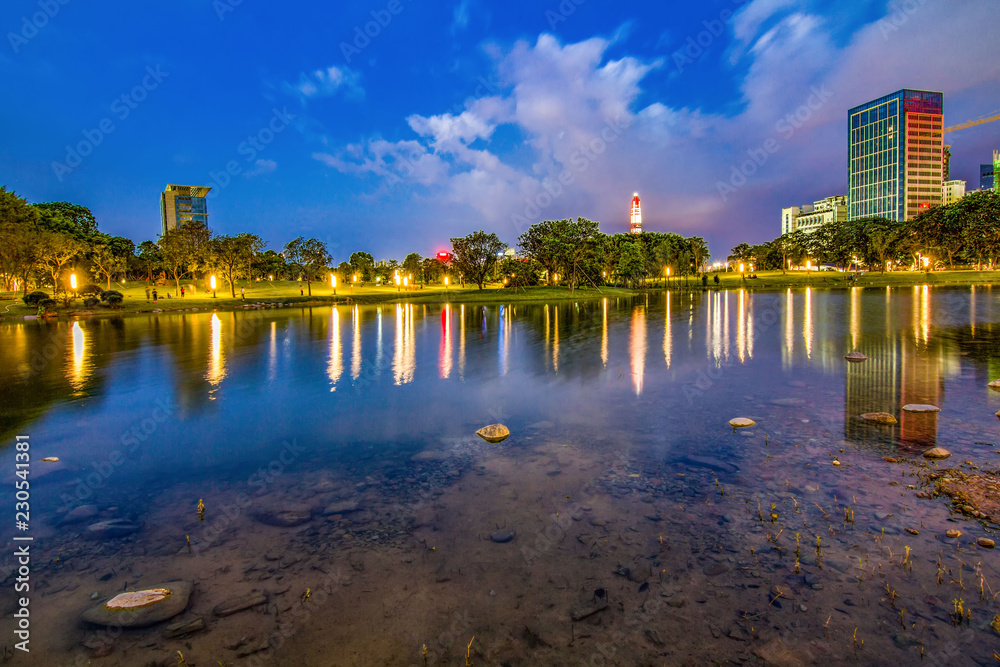 City Nightscape of Shenzhen Xiangmi Park