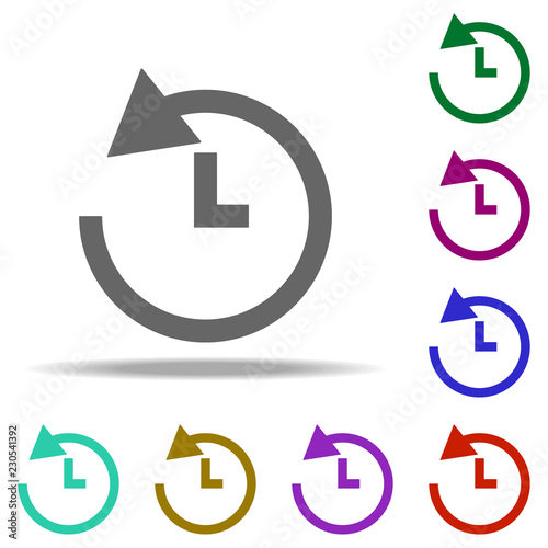 clock history icon. Elements of web in multi color style icons. Simple icon for websites, web design, mobile app, info graphics