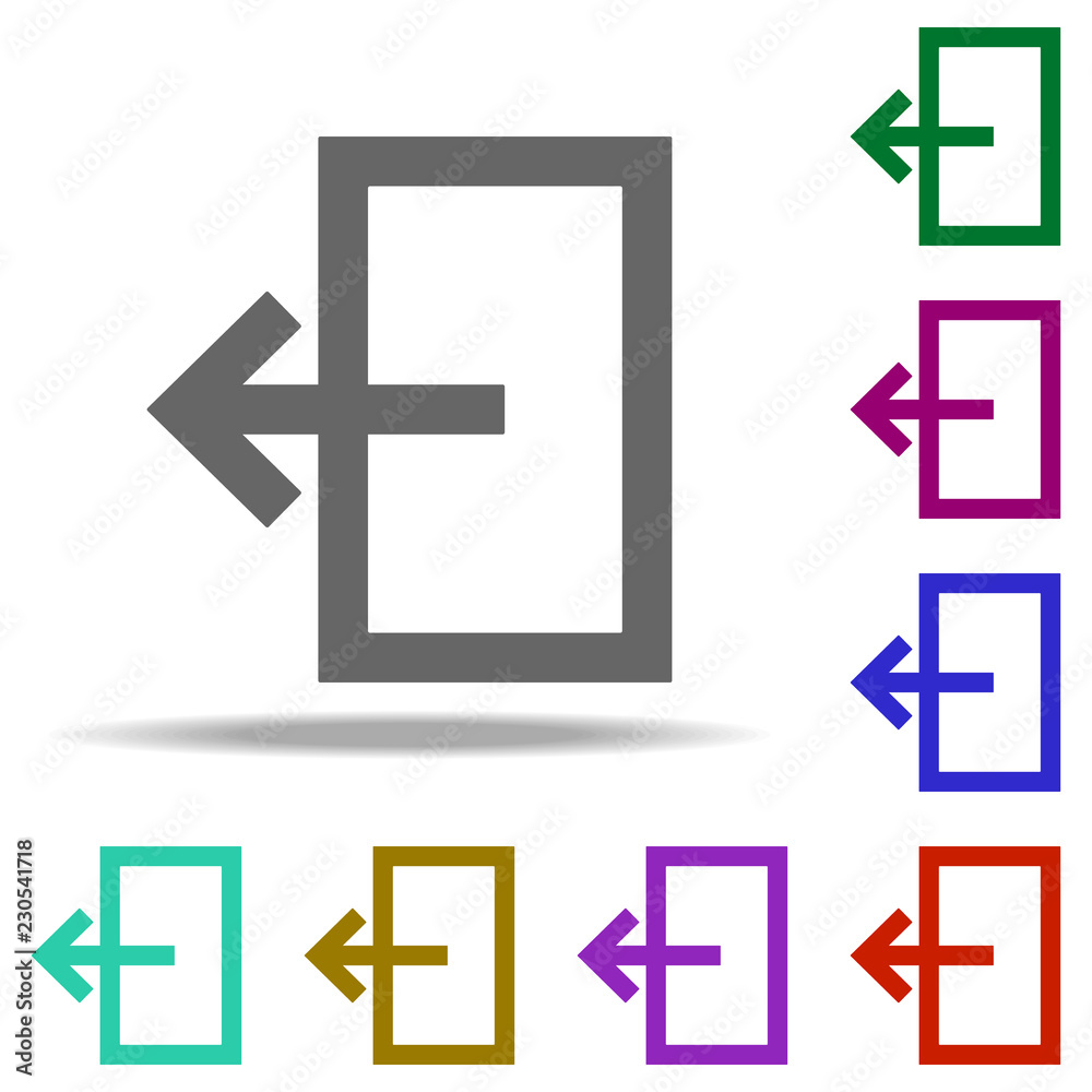 exit icon. Elements of web in multi color style icons. Simple icon for websites, web design, mobile app, info graphics exit icon. Elements of web in multi color style icons. Simple icon for websites, web design, mobile app, info graphics