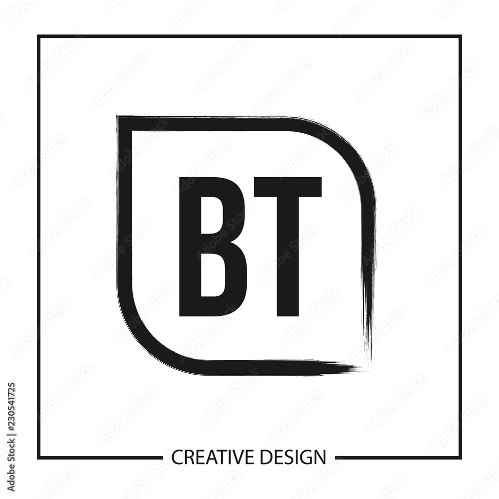 Initial Letter BT Logo Template Design Initial Letter BT Logo Template Design