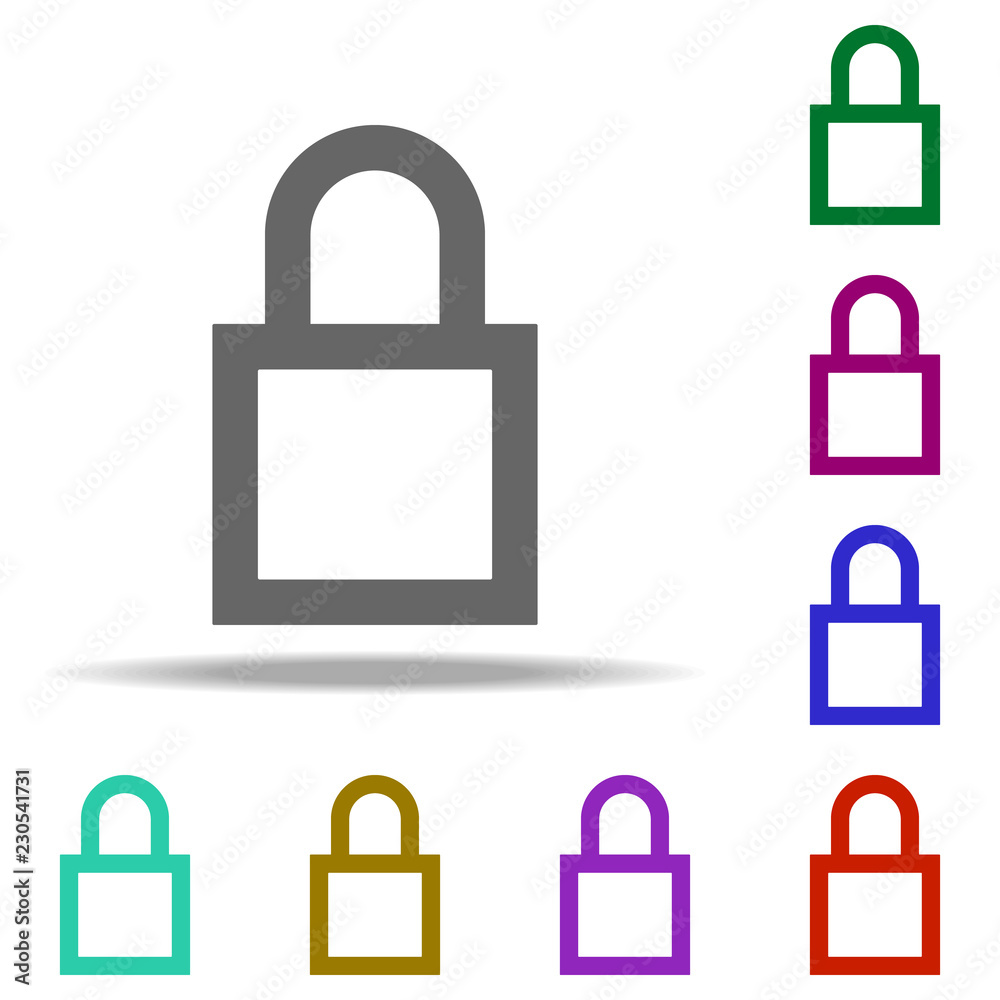 closed lock icon. Elements of web in multi color style icons. Simple icon for websites, web design, mobile app, info graphics closed lock icon. Elements of web in multi color style icons. Simple icon for websites, web design, mobile app, info graphics