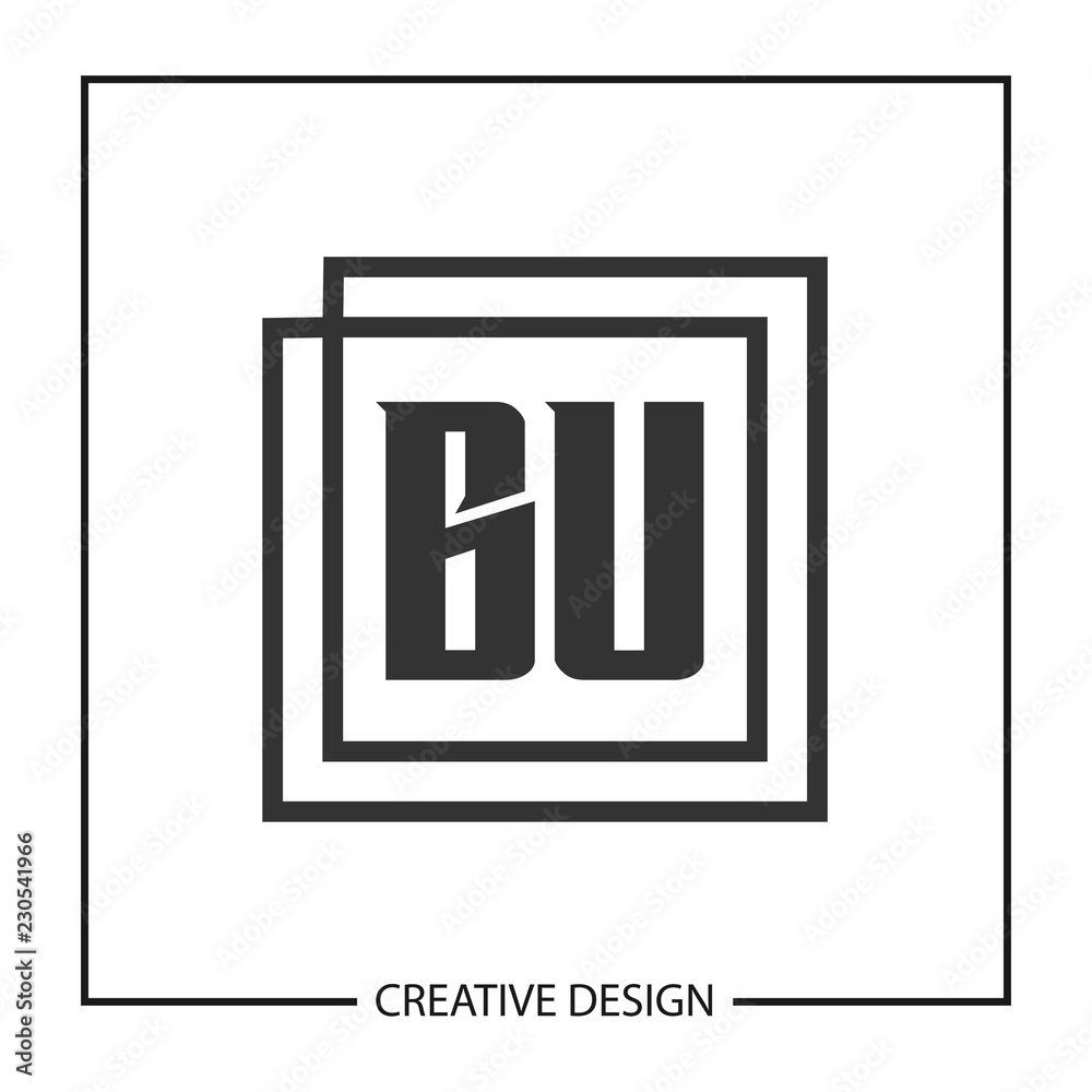 Initial Letter BU Logo Template Design Initial Letter BU Logo Template Design