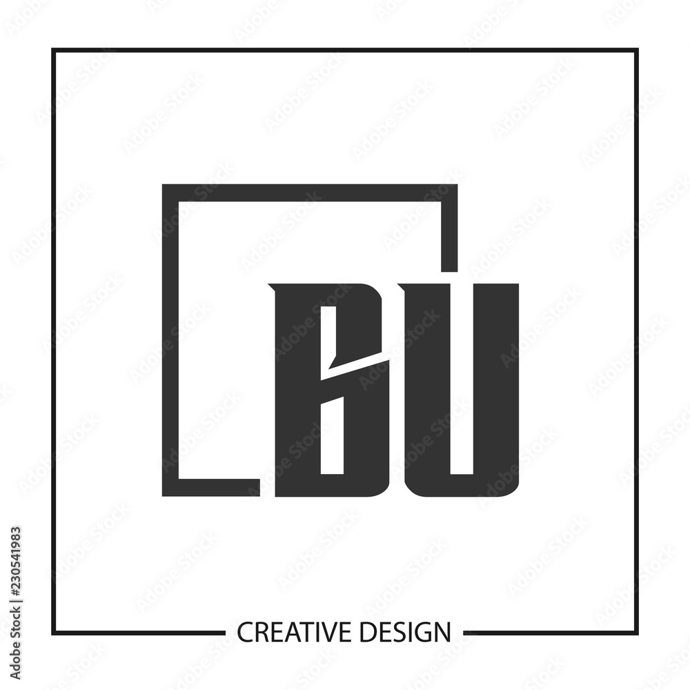 Initial Letter BU Logo Template Design Initial Letter BU Logo Template Design