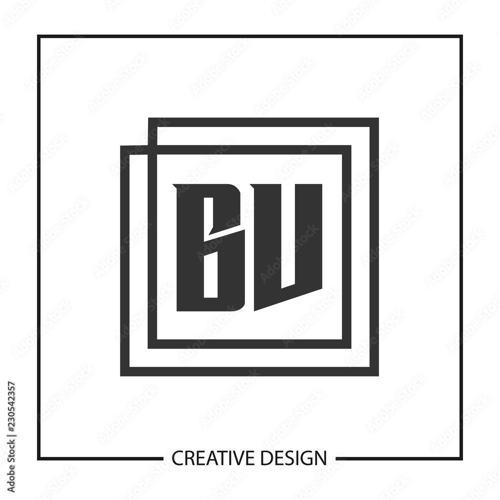 Initial Letter BV Logo Template Design Initial Letter BV Logo Template Design