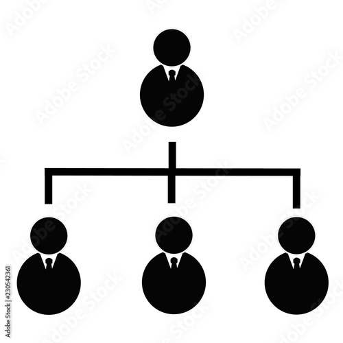 business hierarchical icon on transparent background. business hierarchical sign. flat style. hierarchy structure concept. business hierarchy icon for your web site design, logo, app, UI. 