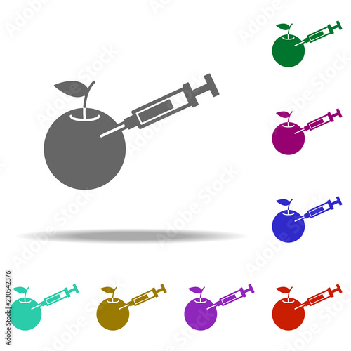 food, gmo icon. Elements of Genetics and bioenginnering in multi color style icons. Simple icon for websites, web design, mobile app, info graphics