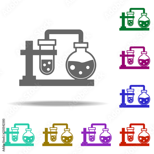 chemical, flaks icon. Elements of Genetics and bioenginnering in multi color style icons. Simple icon for websites, web design, mobile app, info graphics