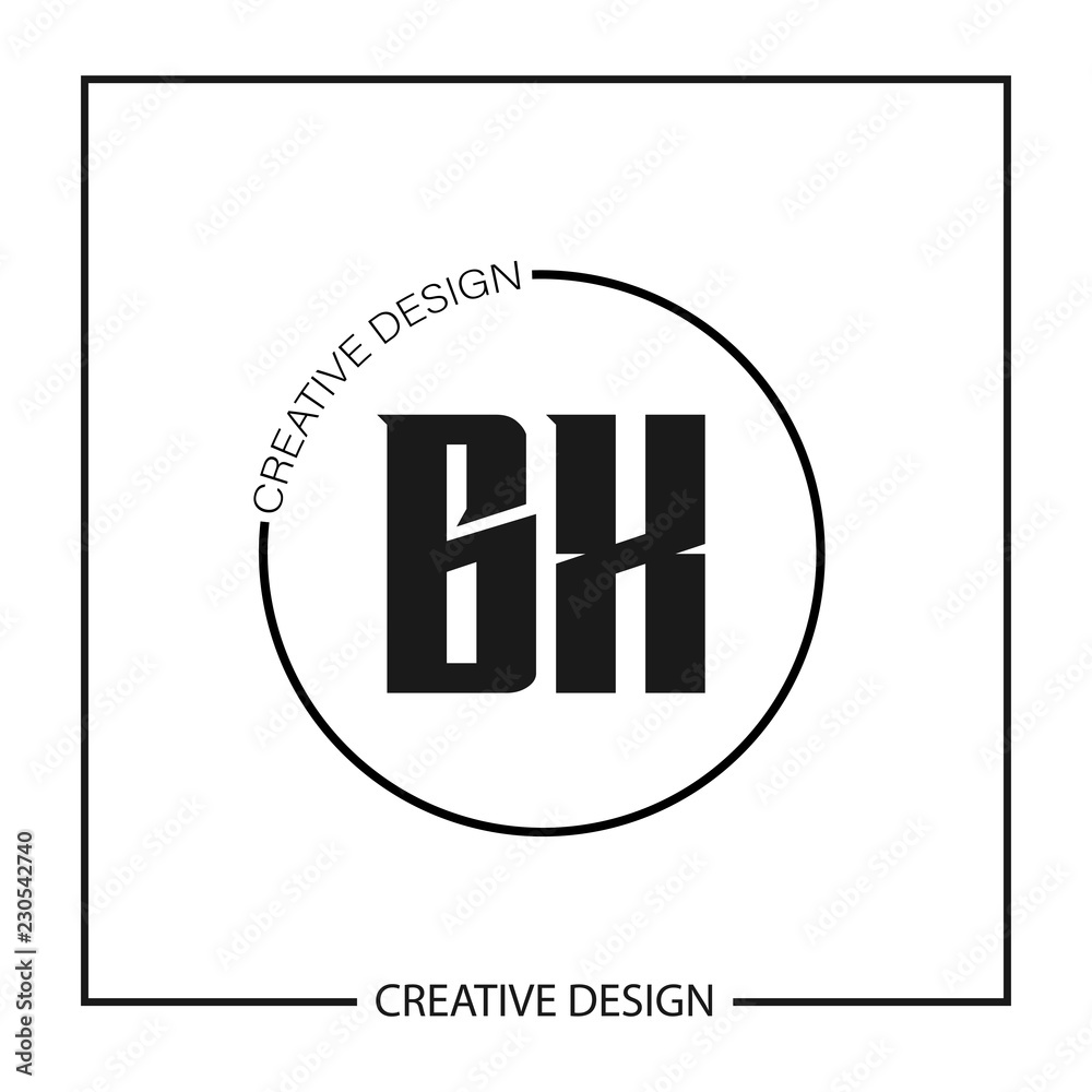 Initial Letter BX Logo Template Design Initial Letter BX Logo Template Design