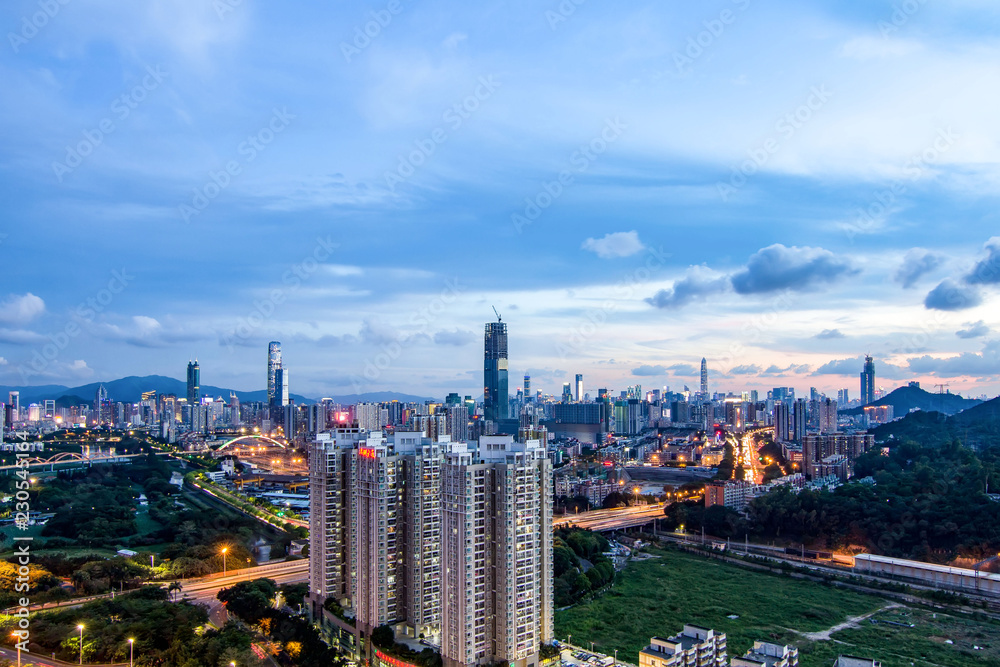 Fototapeta premium Shenzhen City Skyline