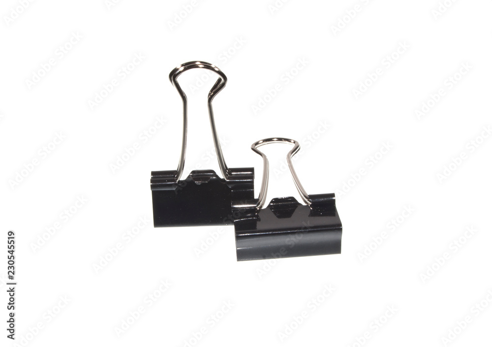office clothespin isolated on white background