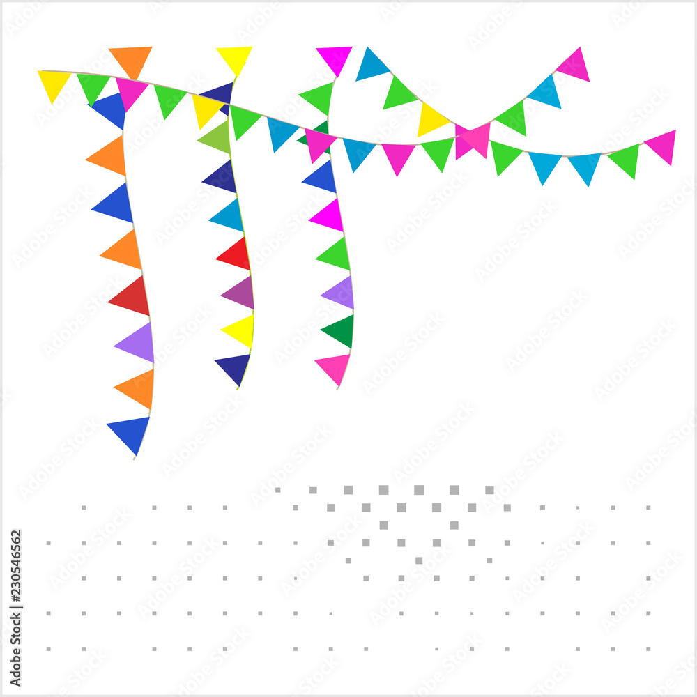 Obraz premium Bunting Flags, Celebration, Party Decoration Item