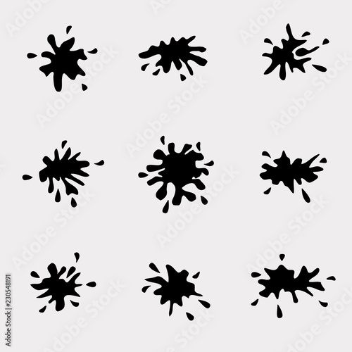 set of vector blots