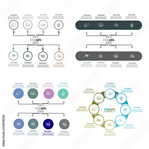 infographic element template vector