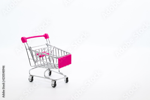 trolley isolated and white background © feeling lucky